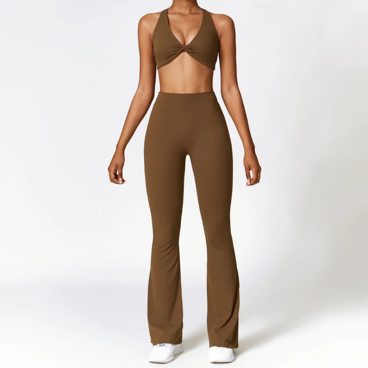 Flares & Twist Crop Top Set