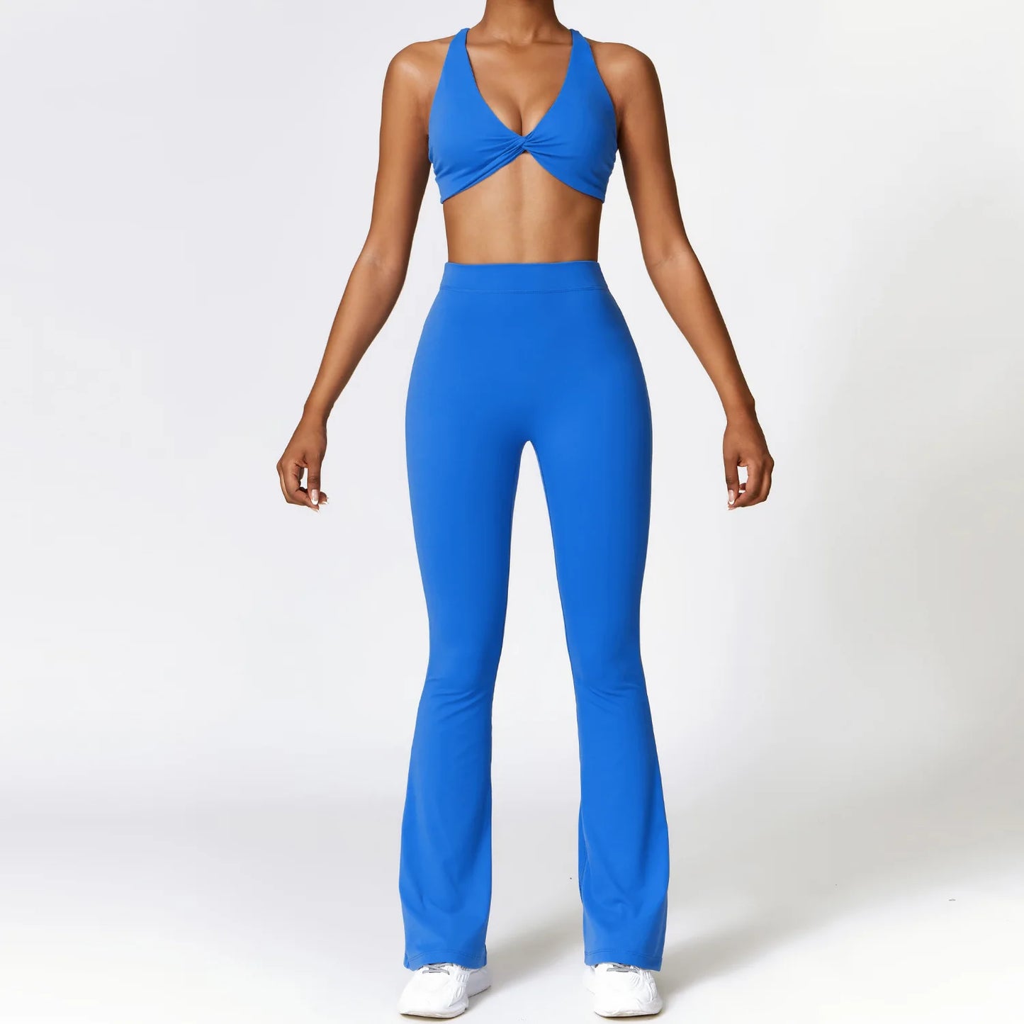 Flares & Twist Crop Top Set